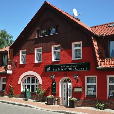 Hotel & Restaurant Maerkische Schweiz Buckow Bagian luar foto